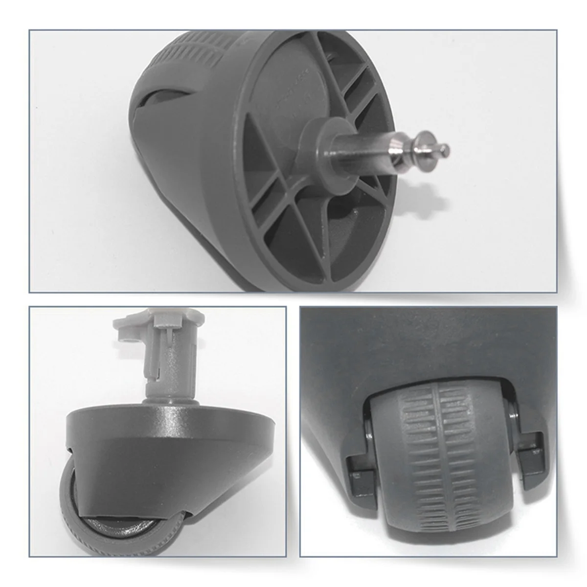 HHTL J4/J5 로봇 청소기 부품용 여행용 휠, 브래킷 포함 범용 휠 부착물, 3 개