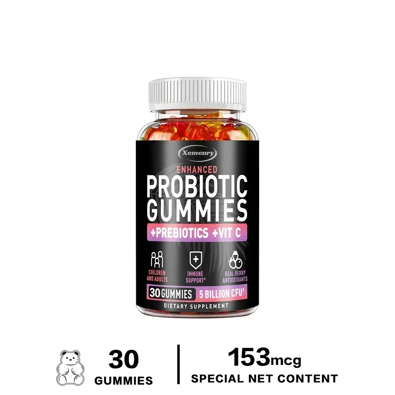Probiotic Gummies - Supplement Vitamins, Help Digestion, Good for Gut Health, Relieves Bloating, Improves Mood and Relaxation