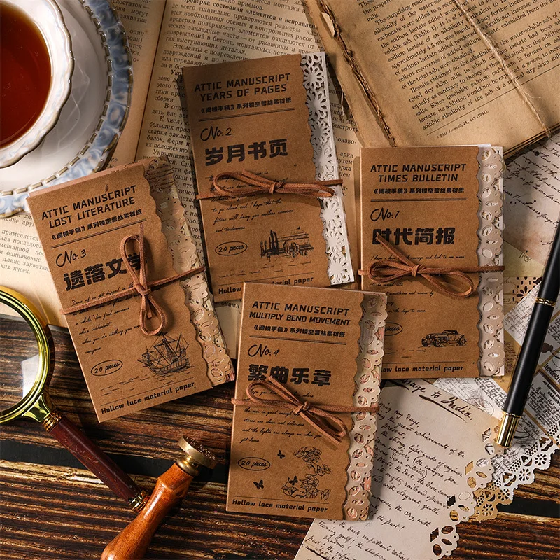 20 fogli di carta per appunti Vintage - immagine 2