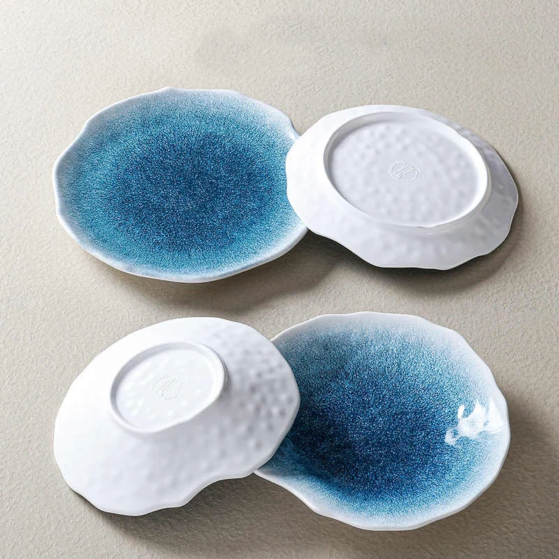 Ceramic Tableware Plates Plastic Flat Plates Pot Side Dishes Restaurants Cold Dishes Stir Fried Commercial Use