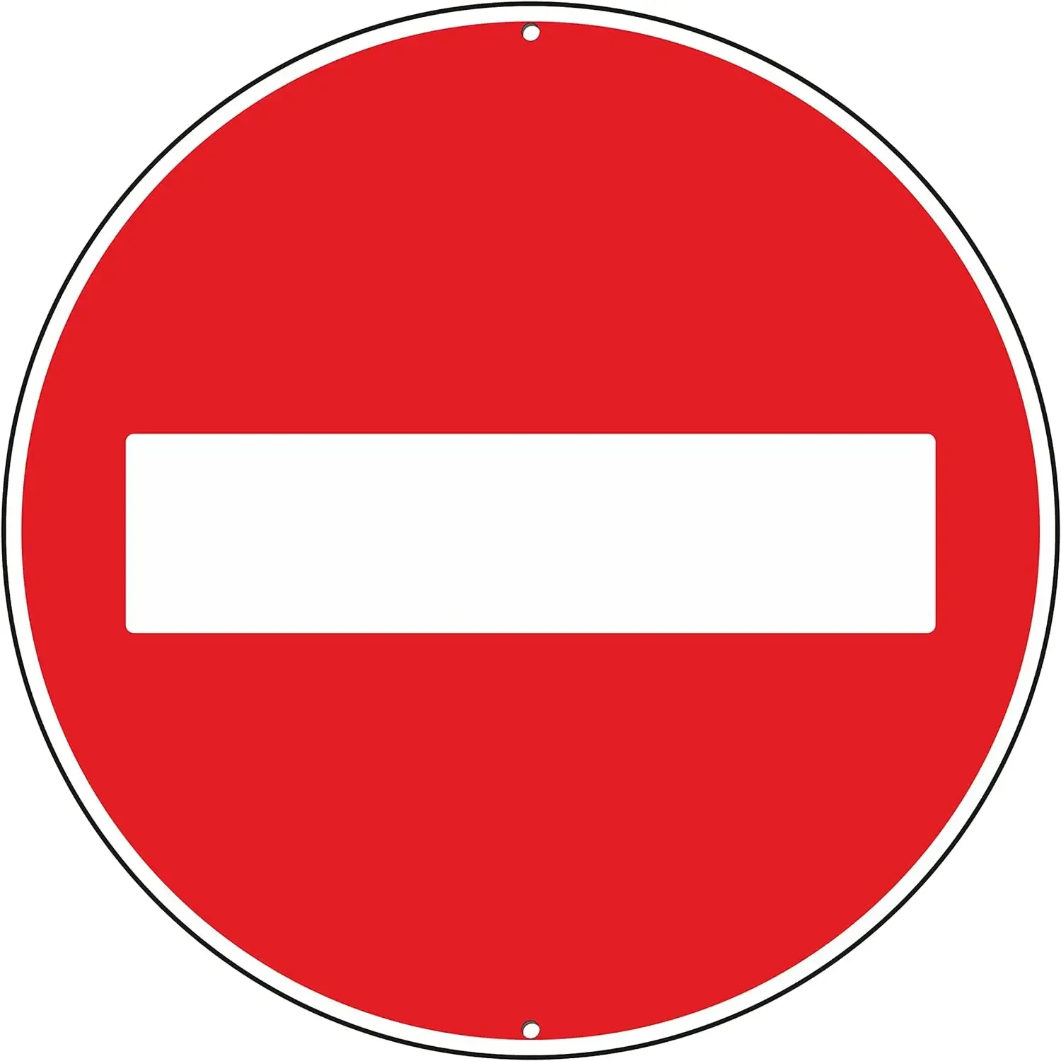 Metal Round Plate Traffic Safety Warning Sign - Waterproof, Anti-Fade Tin Sign