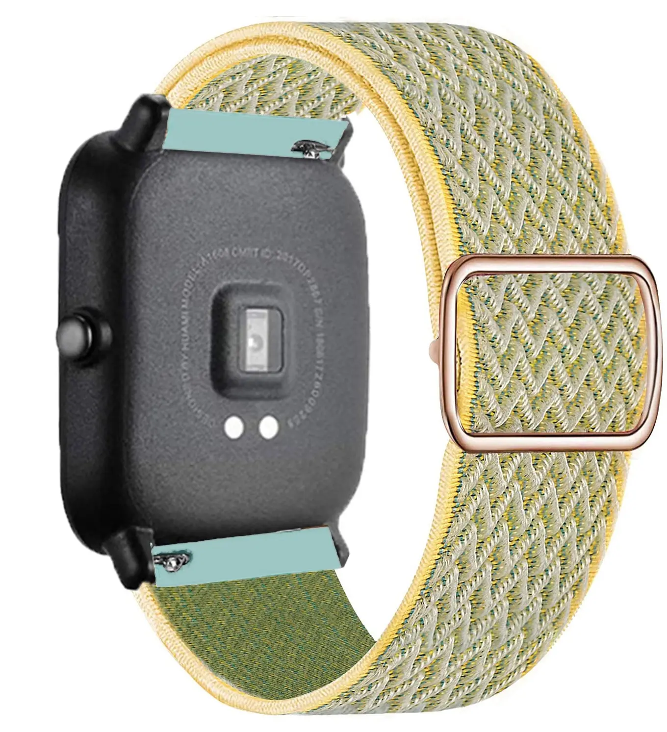 Nylon Loop Adjustable Elastic Bracelet Strap - 20mm/22mm