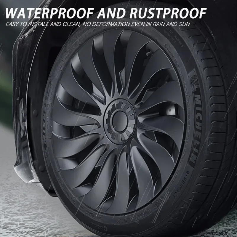 HubCap 18 Inch for New Tesla Model 3 Highland Performance Replacement Wheel Cap Automobile Full Rim Cover Accessories 4PCS wheel hub covers wheel hub caps