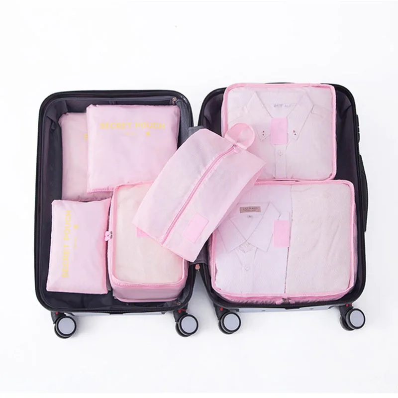 Six Piece Shoe Clothes Luggage Organizer Bags Travel Storage Bag Set Travel  Luggage Sorting Bag Clothing Sorting Bag Storage Bag