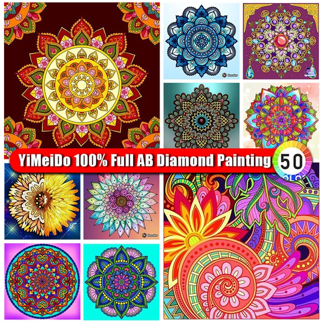 DIY Diamond Painting Jewelry Box Mandala Pattern Diamond Mosaic Embroidery  Cross Stitch Kits Jewelry Storage Box Handmade Gift - AliExpress