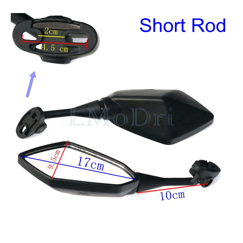Motorcycle Mirrors Sport Bike Scooter Rear View Mirror For Honda CBR F4 HYOSUNG GT Kawasaki Ninja Racing Replacement