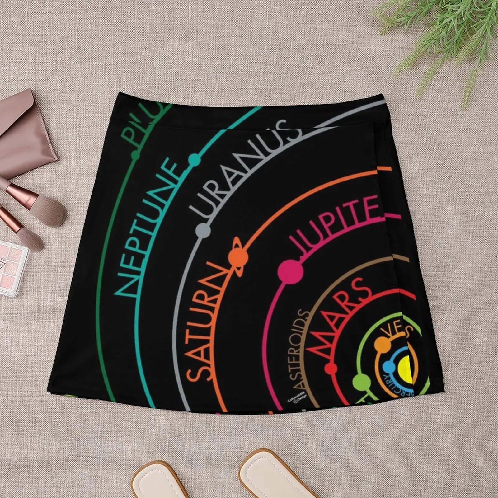 Solar System Mini Skirt Miniskirt woman fashion korean clothing elegant social women's skirts fashion