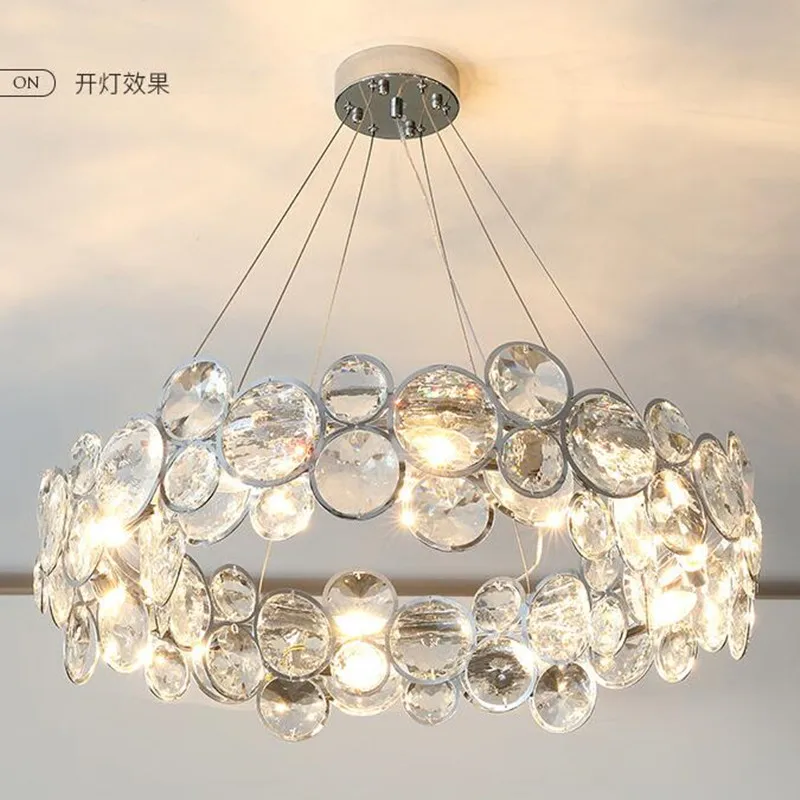 

Современные светодиодные люстры для столовой, гостиной, креативная хрустальная люстра, украшение для спальни, Потолочный подвесной светильник, люстра