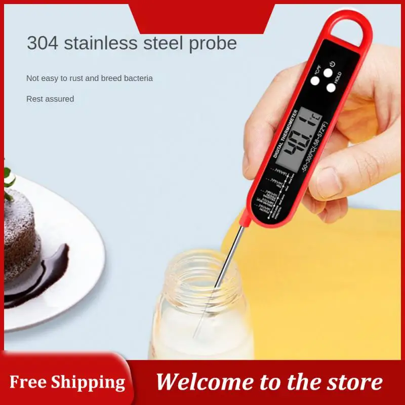 

Электронный складной термометр, надежный измеритель температуры мяса, предметы первой необходимости, популярный складной Смарт-термометр