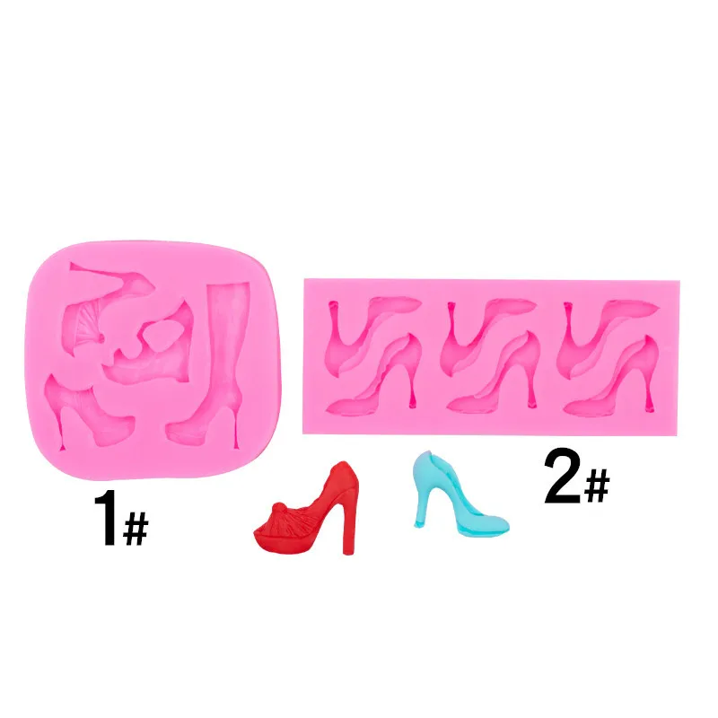 

Women's High Heels Boots Cake Fondant Baking Liquid Silicone Epoxy Moiuld Chocolate Clay Decoration Molds 15-1197