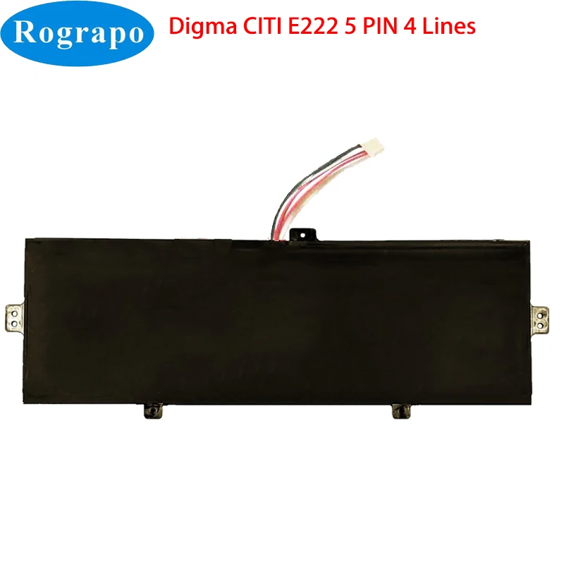 

New 3.8V 8000mAh PL3378107P*2P Laptop Battery For Digma CITI E222 5 PIN 4 Wire Plug