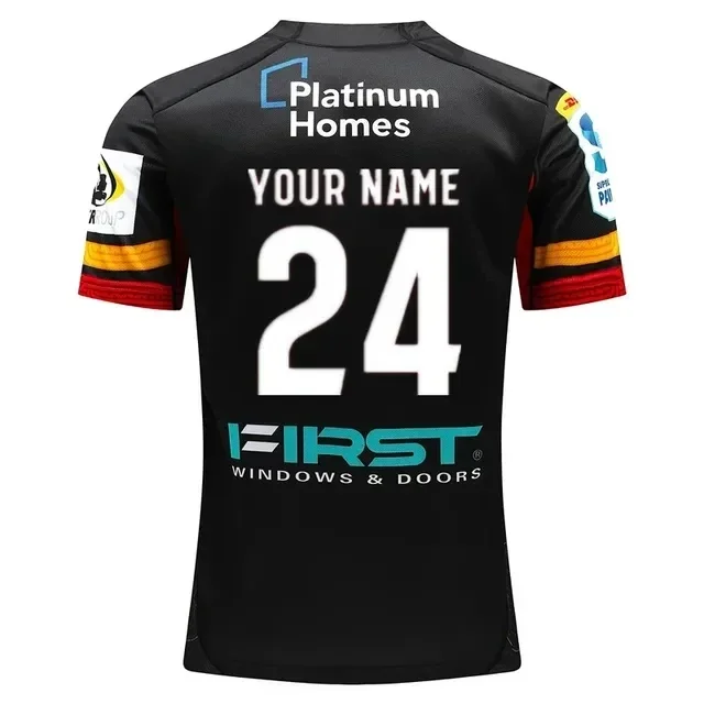 thumbnail image 1 of Camiseta de rugby de visitante para hombre Crusaders Rugby 2024 Talla: S-5XL (nombre y número personalizados impresos), 1 of 5