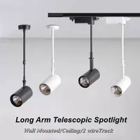LED Wall Lamp for Picture Lighting Adjustable Telescopic Long Arm Spotlights Gallery Exhibition Wall Mounted Wall Sconce Light 1