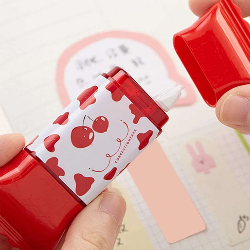 Correction Tape 1 Piece Cute Kawaii Milk Candy Sweet Cherry Chocolate Mint Cow Stationery Office School Supply correction tape