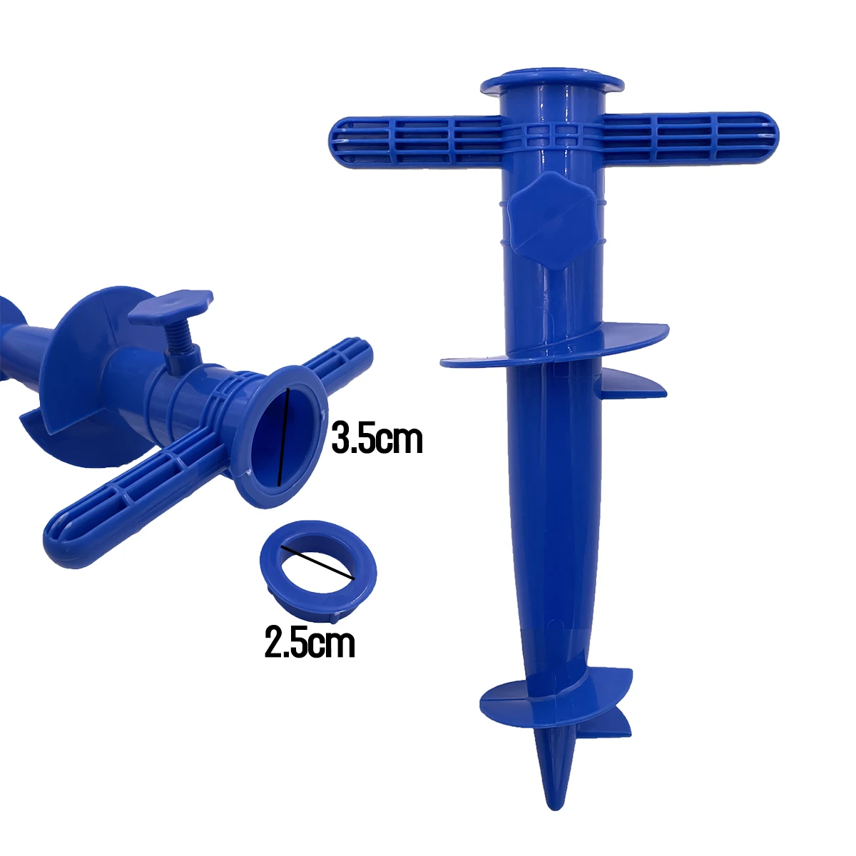 1 Piece of Plastic Umbrella Plug Beach Umbrella Base Floor Fork Accessory Beach Insert umbrella base umbrella replacement parts