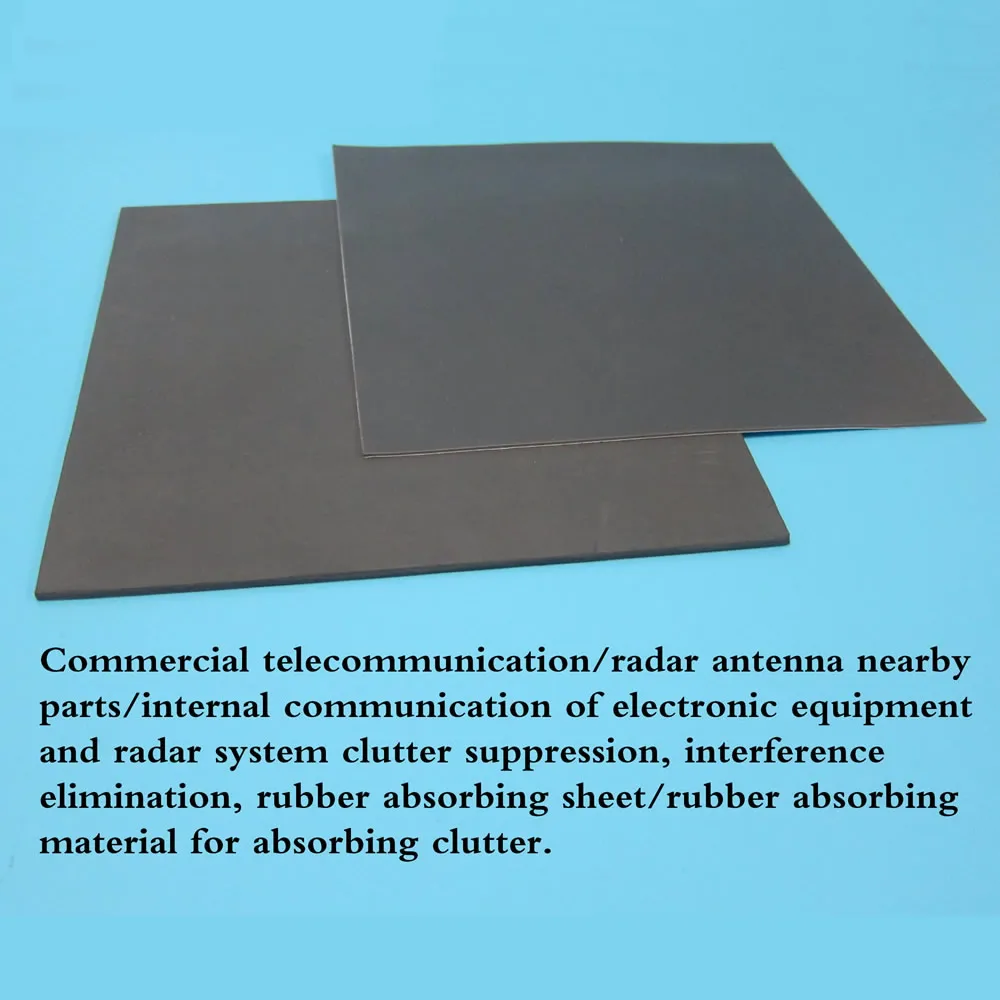

1GHz-35Ghz Rubber Absorbing Film 2mm-5mm Microwave Absorption Anti-interference Rubber Absorbing Material With Adhesive