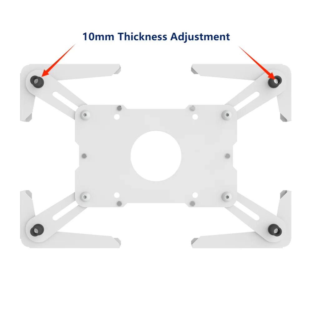 Wall Mount Suporte Tablet Gabinete Ipad Android Pendurado Desktop Stand 713 Ajustável - Imagem 6