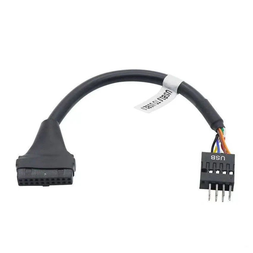 20pin 19pin USB 3.0 a 9pin USB 2.0 maschio e femmina cavo adattatore per cavo della scheda madre 480mbps velocà dati connettore del cavo del computer  13