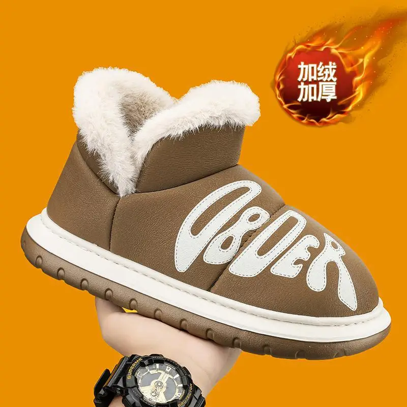 

Мужская обувь, зимняя обувь из хлопка, теплая обувь с флисовой подкладкой и высоким верхом Ermian, мужские рабочие зимние ботинки Dr. Tide