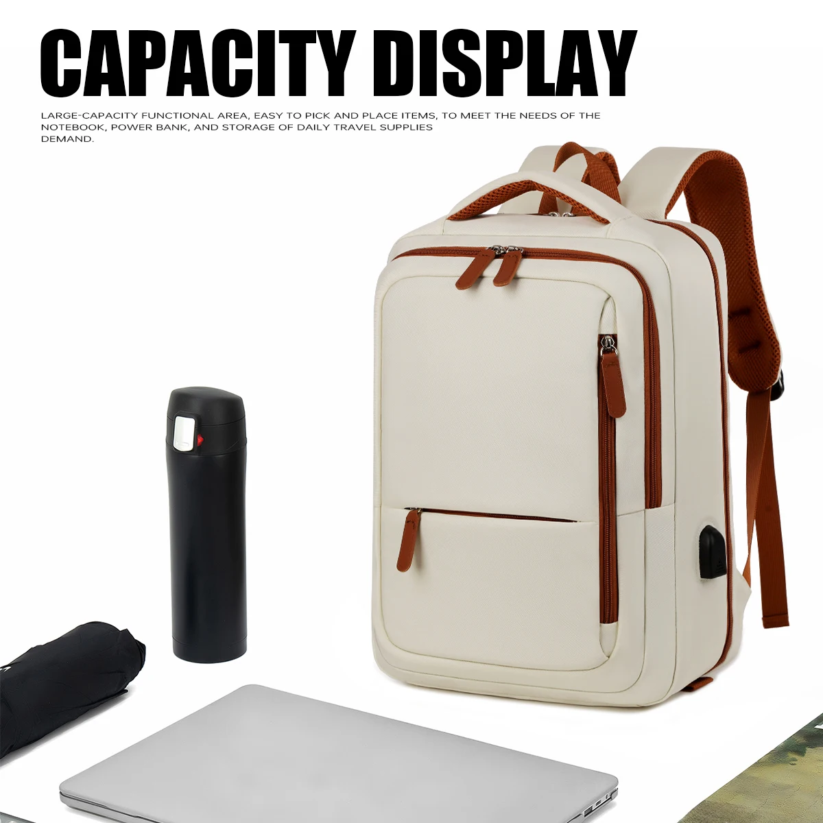 New Travel Backpack Women's Backpack Short-Distance Business Trip Lightweight Travel Bag Luggage Bag College Student Computer Sc