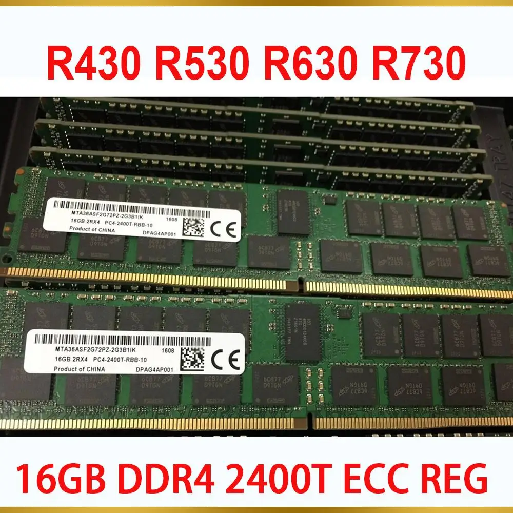 1PCS Server Memory R430 R530 R630 R730 16GB DDR4 2400T ECC REG RAM For DELL