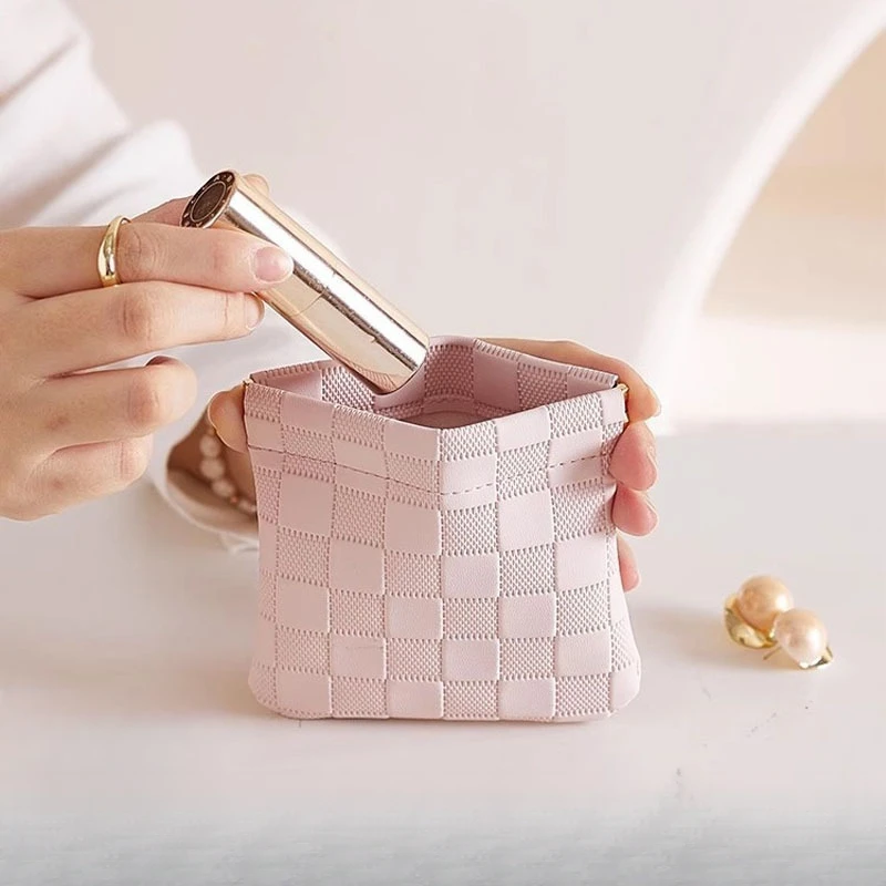 Mini Pochette / Trousse De Maquillage En Cuir - Pour Rouge à Lèvres - Neuf Avec étiquettes