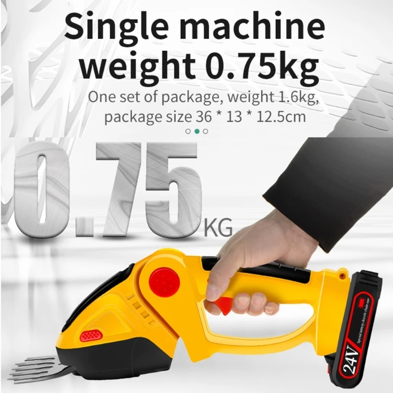 Cordless Hedge Trimmer Electric Shrub Trimmer Grass Shears Handheld Grass Cutter Hedge Shear for Garden Lawns Drop Shipping 2