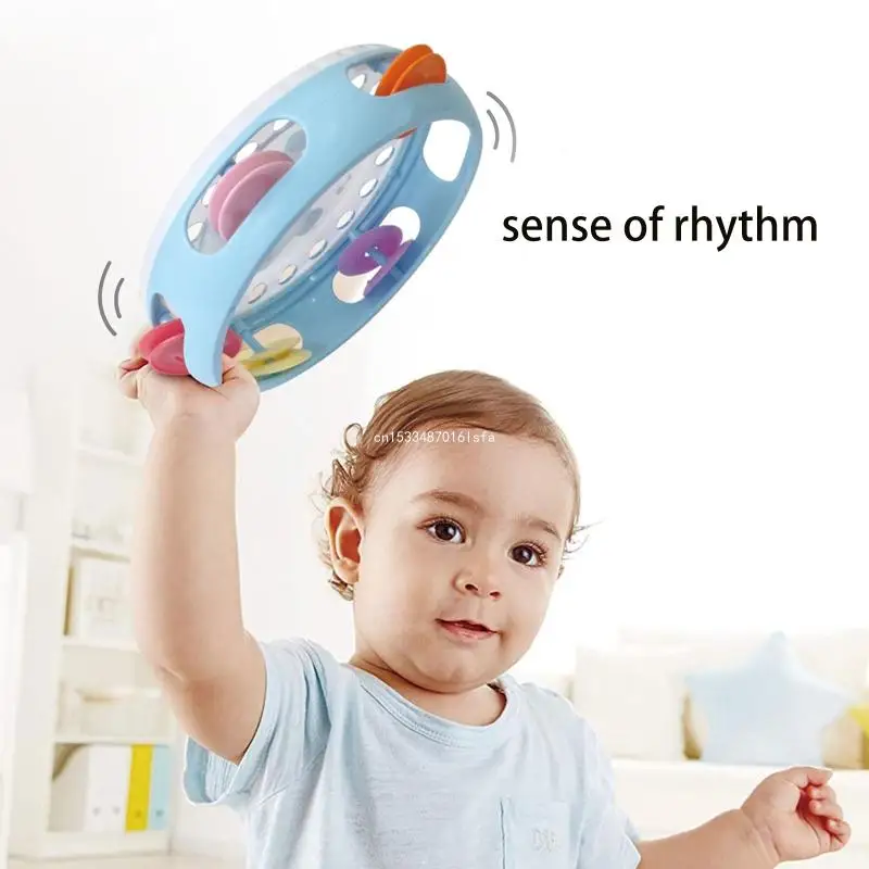 

Детская музыкальная погремушка-барабан, колокольчик для рукопожатия, игрушка для ж/звенящего звука, ранняя развивающая игрушка