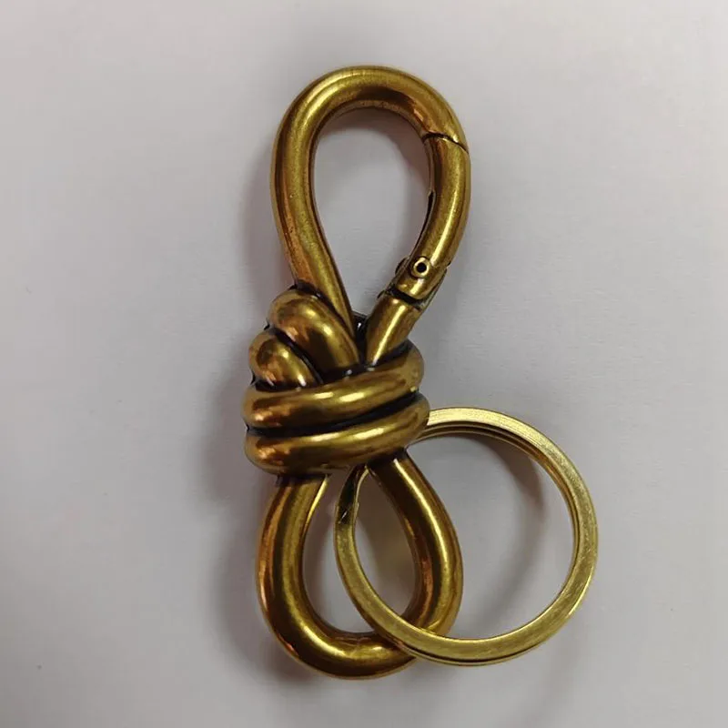 Sleek Blackout Carabiner Keychain with Oval Belt Buckle and Silver Key Ring