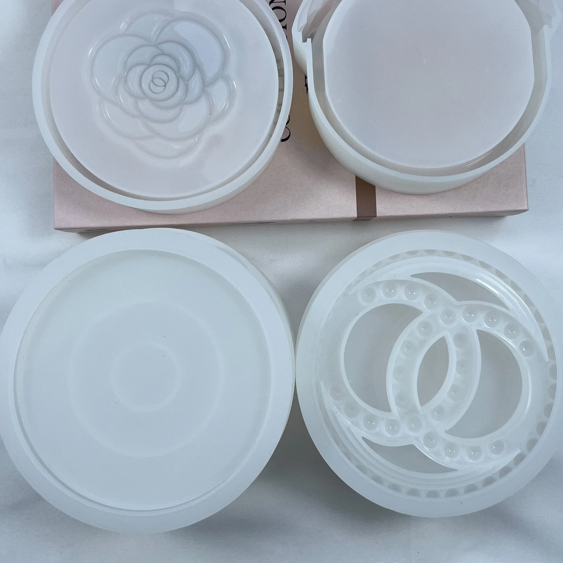 Diy Round Camellia Drawer Cabinet Storage Box Glue Mold