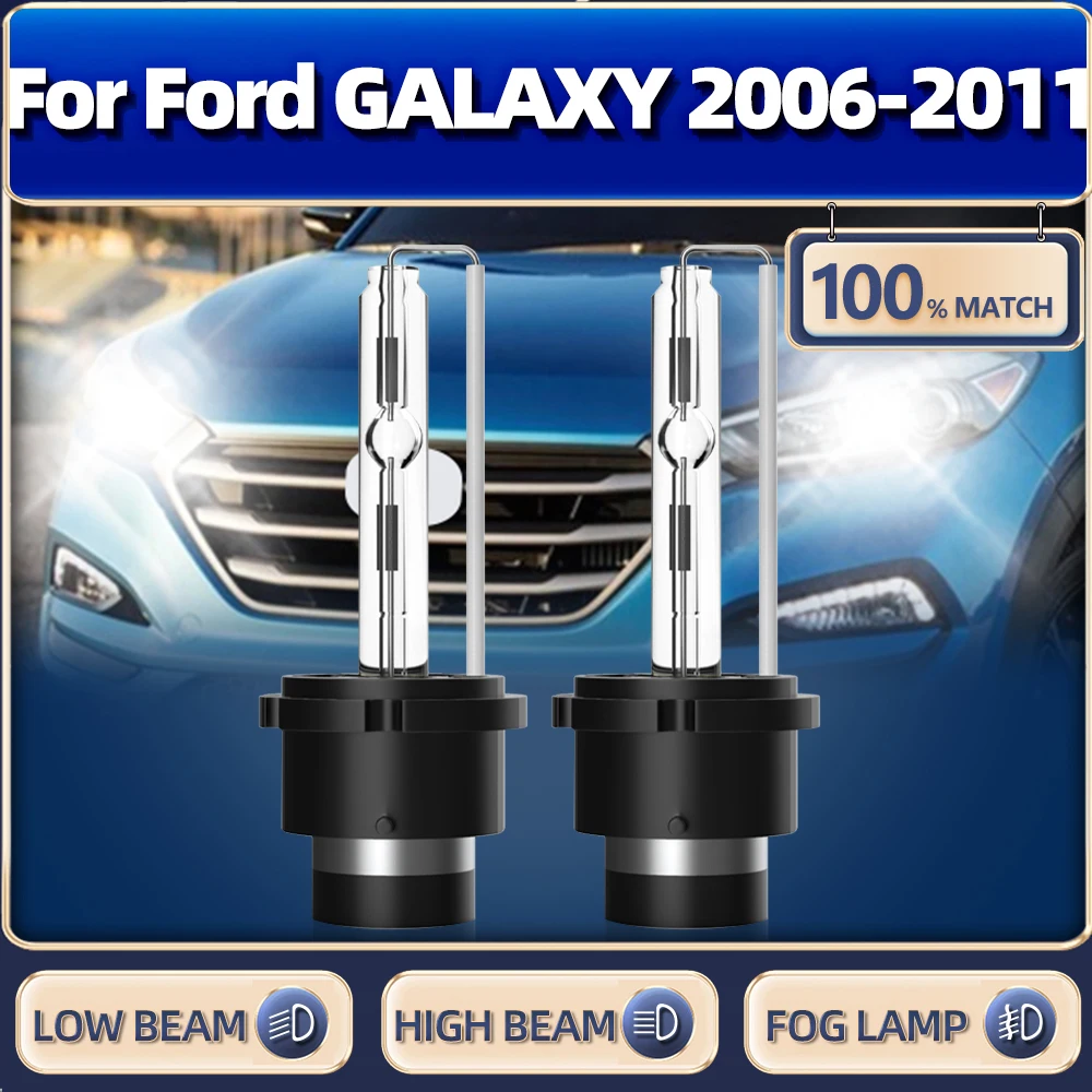 

2Pcs LED Car Lights 6000K White Xenon Headlamps 12V 35W Car Headlight Bulbs For Ford GALAXY 2006 2007 2008 2009 2010 2011