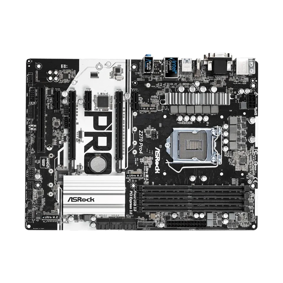 ASRock Z270 PRO4 Motherboard Support i7-7700K 6700 i5-7600