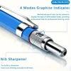 0.5 0.7mm Metal Mechanical Pencil Set With Lead Art Drawing Painting Automatic Pencil School Office Writing Supplies Stationery 2