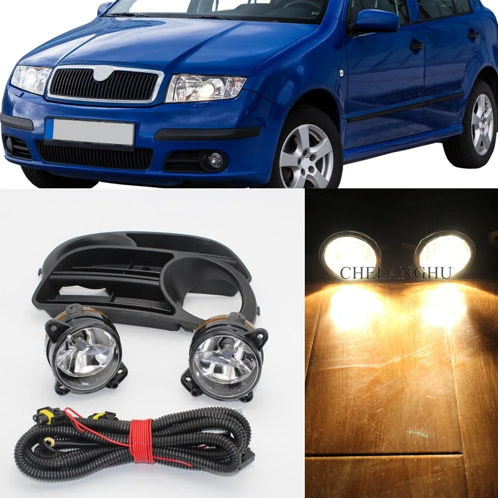Car Light For Skoda Fabia MK1 Facelift 2005 2006 2007 2008 Fog Light ...