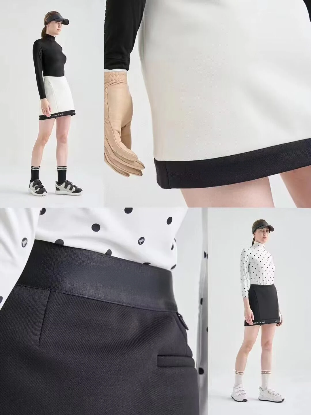 

23 New Korean Golf Apparel Women's Short Skirt Outdoor Sports Anti glare Umbrella Slim Waist Skirt