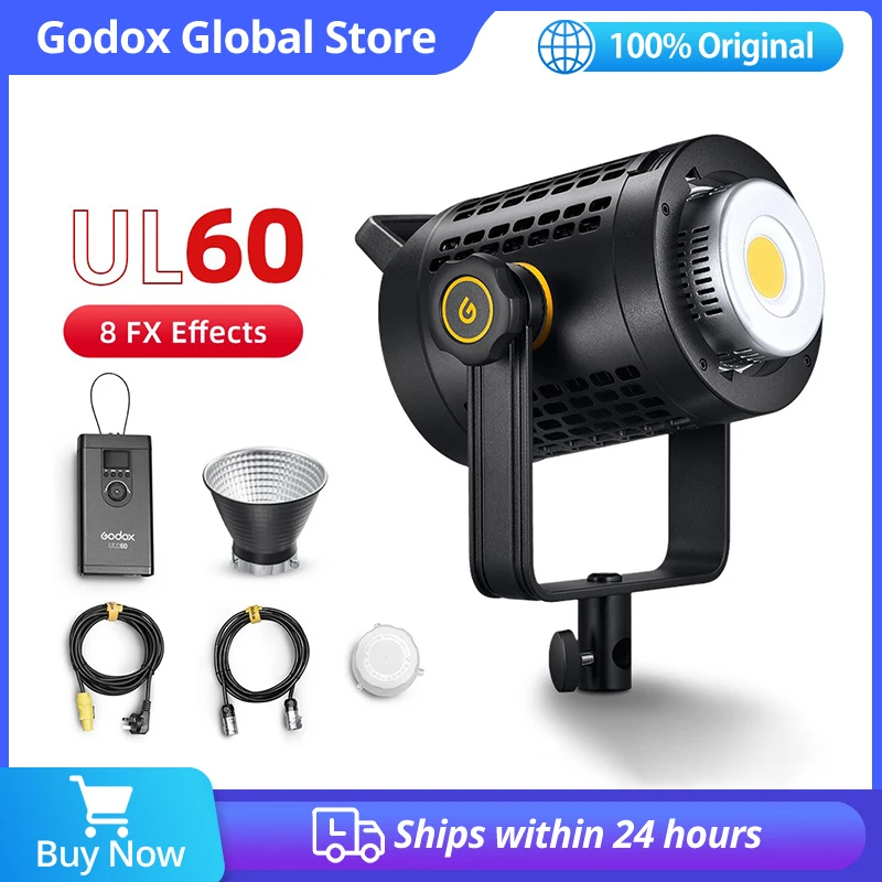Godox Ul60 Ul60 60w 5600k Color Temperature Silent Bowens Mount Led