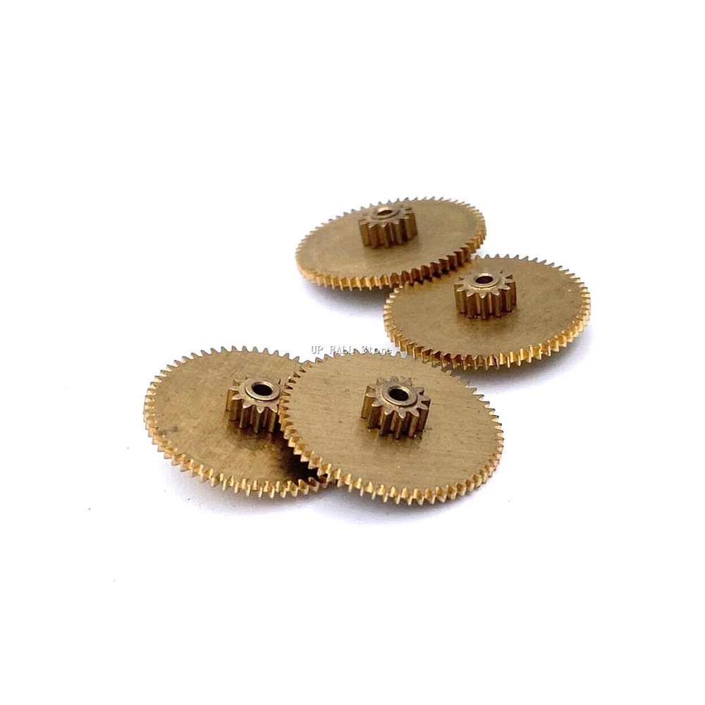 0.4M 12T 60T Teeth 1.6MM Double Metal Copper Gear DIY Model Aircraft