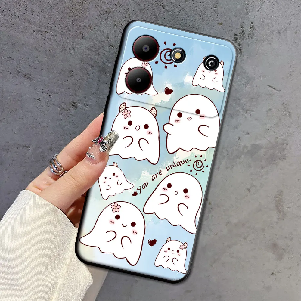 Natural Soft Silicone Floral TPU Phone Case - Beauty Back Cover Protector