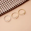 MYLONGINGCHARM 10pcs/lot blank Brass Stacking Bangles Smooth Oval Stacking Bracelet Open Cuff Bangles F1671 5