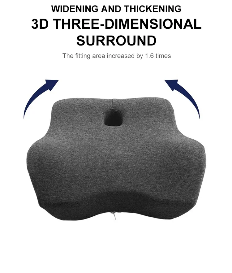 Office Waist Pillow Ergonomic Lumbar Support memory foam 4D Curved Waist Pad Car Waist Rest Office Waist Pillow Ergonomic Lumb 4