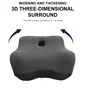 Office Waist Pillow Ergonomic Lumbar Support memory foam 4D Curved Waist Pad Car Waist Rest Office Waist Pillow Ergonomic Lumb 4