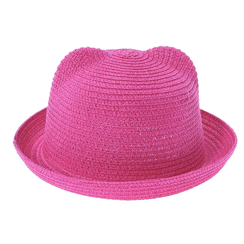 Baby Sun Hat Straw Hat Outdoor Sun Hat New cute children's sun hat spring and summer boys and girls baby baby straw hat summer Panama shade ear beach Casquette