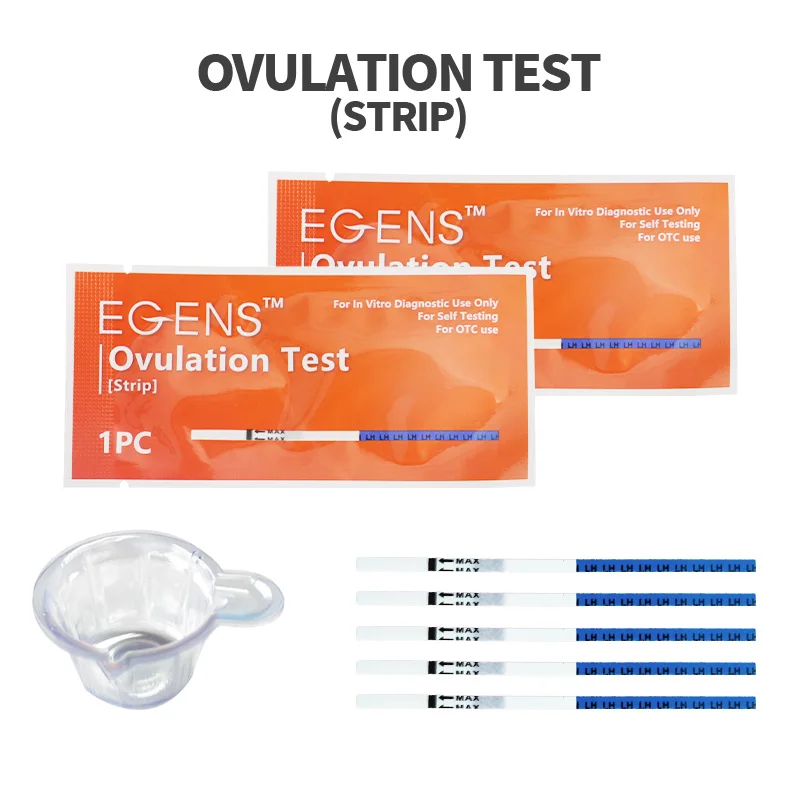 EGENS 12PCS LH Ovulation Test Strips Kit Ovulation Test First Response Strips Urine with urin