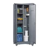 Metal Cleaning Tool Cabinet with Locking Door Tall Broom Tool Organizer and Storage Cabinets for Kitchen Pantry Office Shop 5