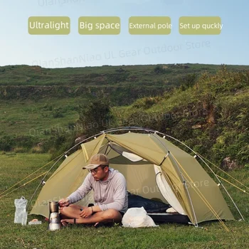 3F UL GEAR Taiji 1 Tent Outdoor Camping 1 Person Tent Ultralight 15D Nylon Tent Waterproof Hiking Mountaineering 4