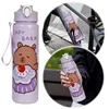 700ml Capybara Cute Water Cup with Straw & Handle Sports Water Bottle Large Capacity Travel Water Cup for Fitness Sports 5