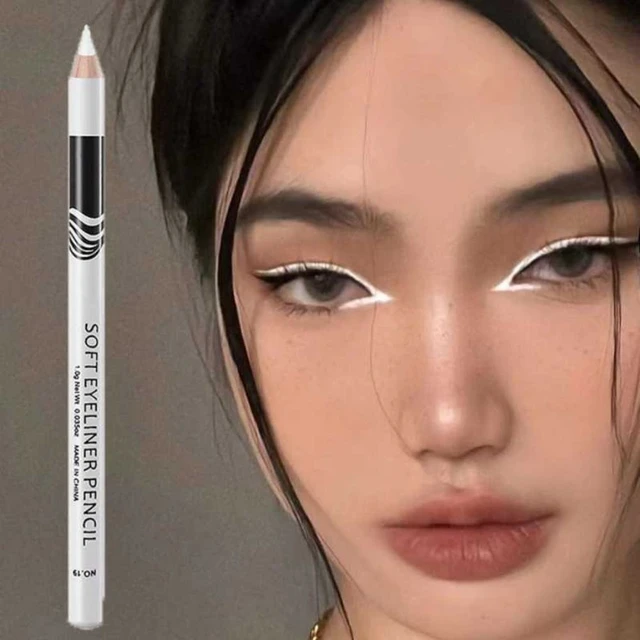 1 pz bianco Eyeliner trucco liscio facile da indossare occhi schiarente  impermeabile moda occhi Liner matite strumento per il trucco degli occhi -  AliExpress