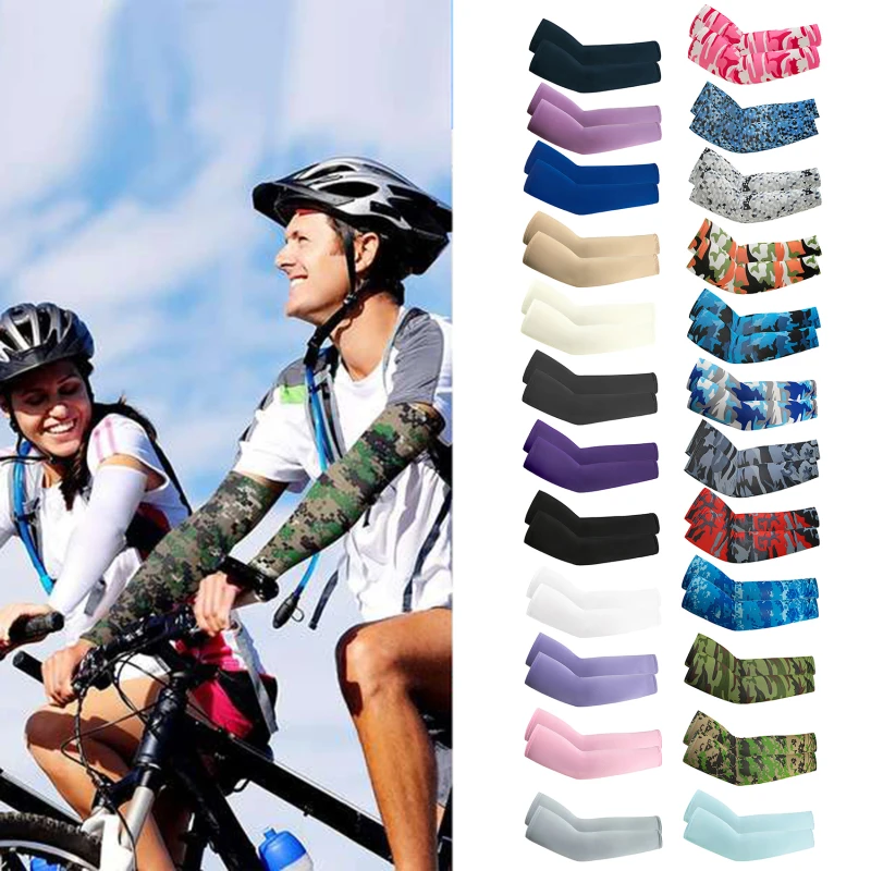 Unisex Cooling Arm Sleeves Elbow Cover for Cycling Run Fishing UV Sun Protection Outdo sun protection sleeves cycling arm covers arm cooling sleeves cut resistant arm sleeves bike arm sleeves elbow protection sleeve