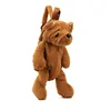 Dog Plush Backpacks Cute Stuffed Animal Toys Lop Rabbit Bags Bear Soft Toys Shoulder Bag for Kids Boy Girls Dropshipping 1