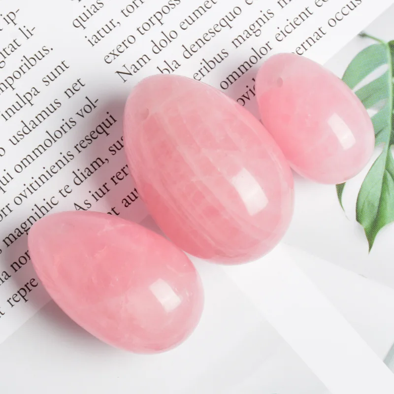 New Women's Pink Crystal Beauty Egg Massage Egg Moisturizing Powder Crystal Facial Massager Facial Lifting Jade Massager
